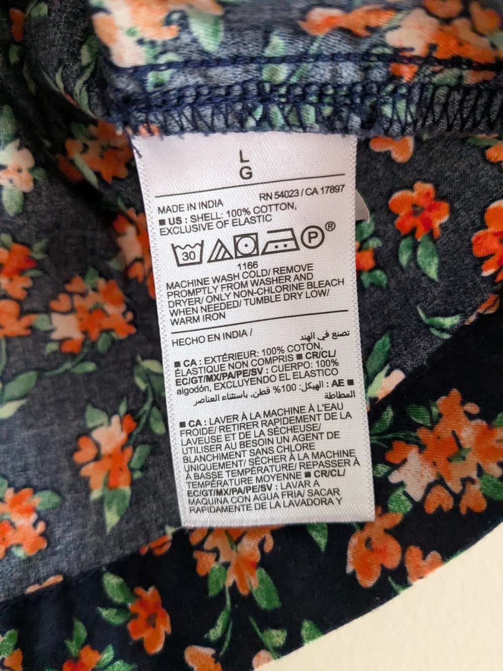 Old Navy Floral Waist-Defined V-Neck Top